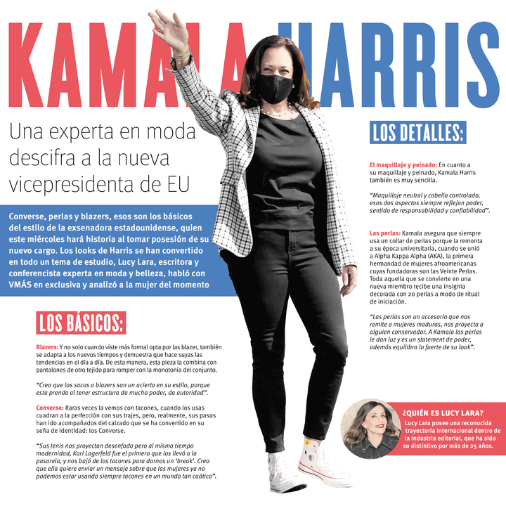 $!El mensaje oculto de Kamala Harris en su vestimenta, experta en moda descifra a la futura vicepresidenta de EU