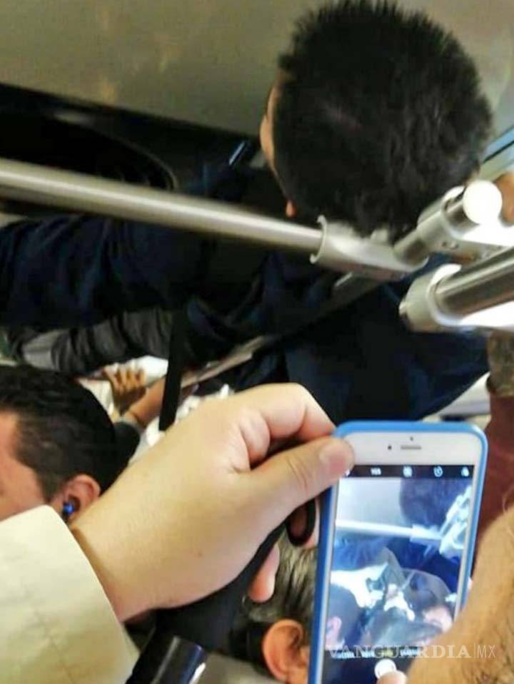 $!Viaja en 'techo' de Tren Ligero para no llegar tarde a su trabajo