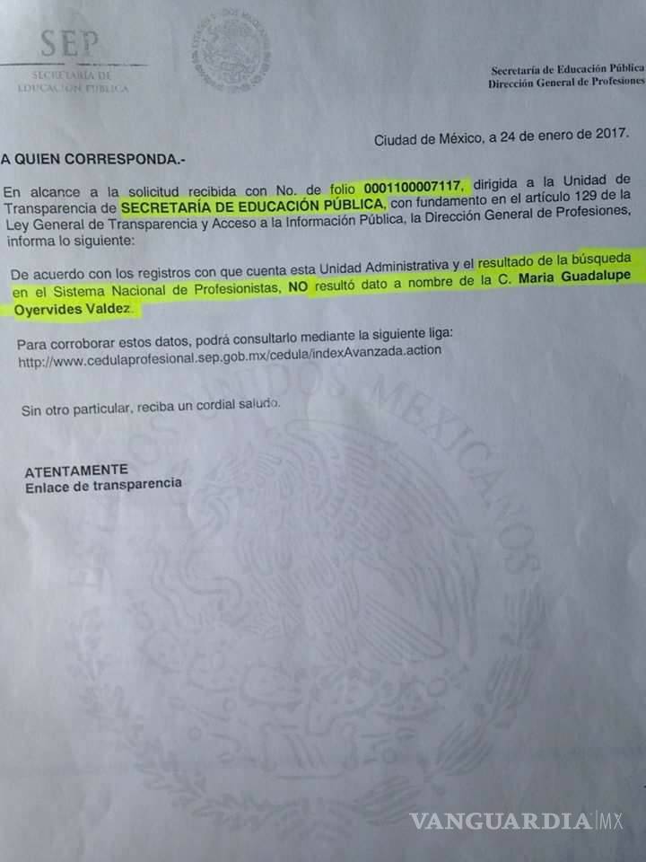 $!"Me podrán acusar de no tener título, pero no de corrupta": Diputada Guadalupe Oyervides