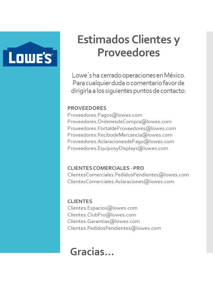 $!Por esta razón fue el cierre de Lowe's en México