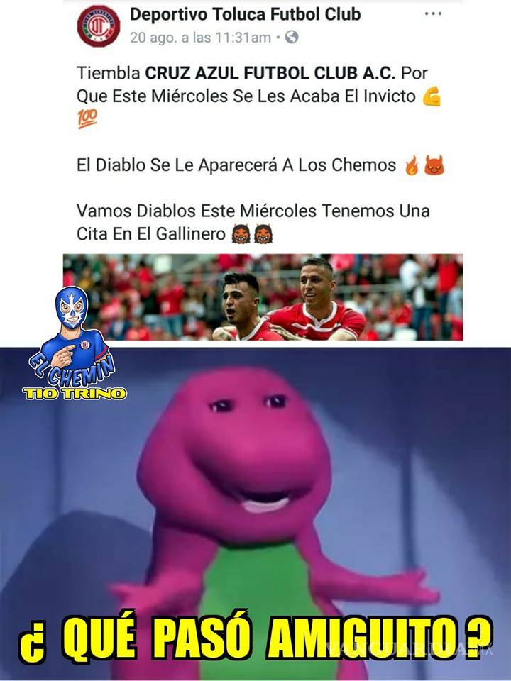 $!Los memes de la Jornada 6 del Apertura 2018