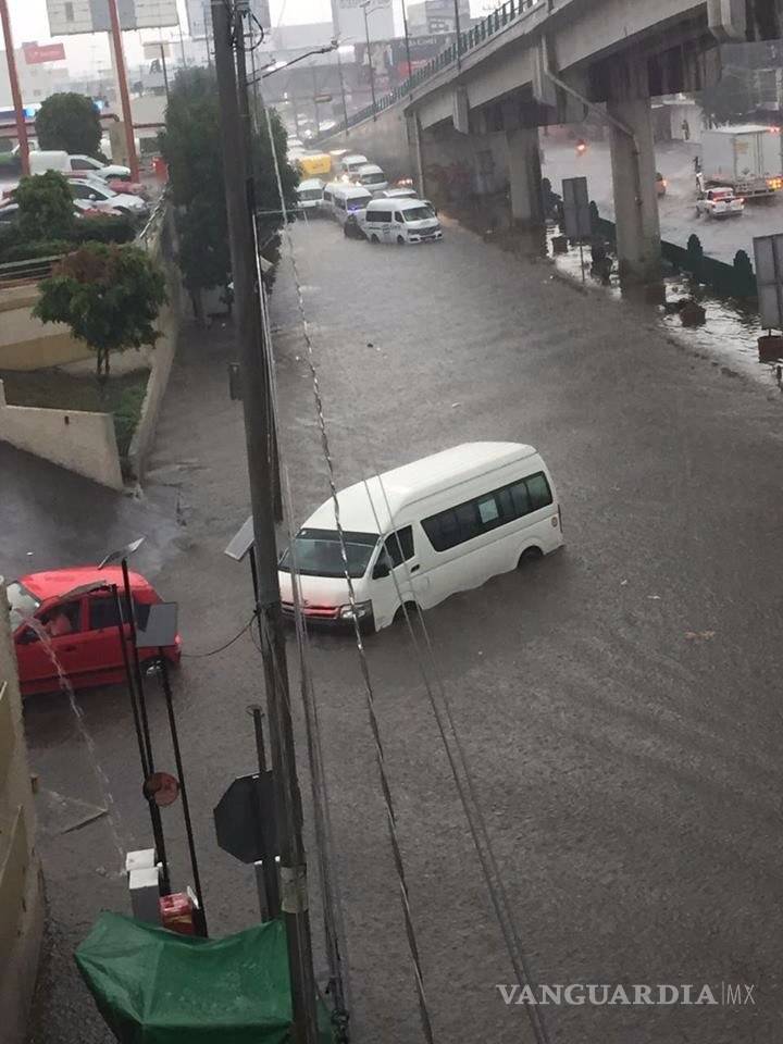 $!Lluvia intensa en CDMX causa anegación y encharcamientos