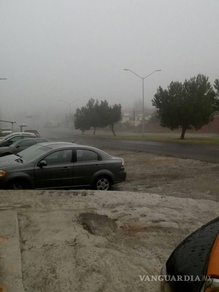 $!Reportan caída de aguanieve en Saltillo