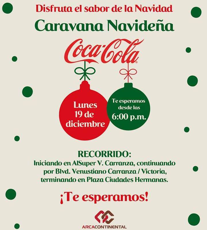 Caravana Coca Cola en Saltillo ser hoy se incorporar al tr fico