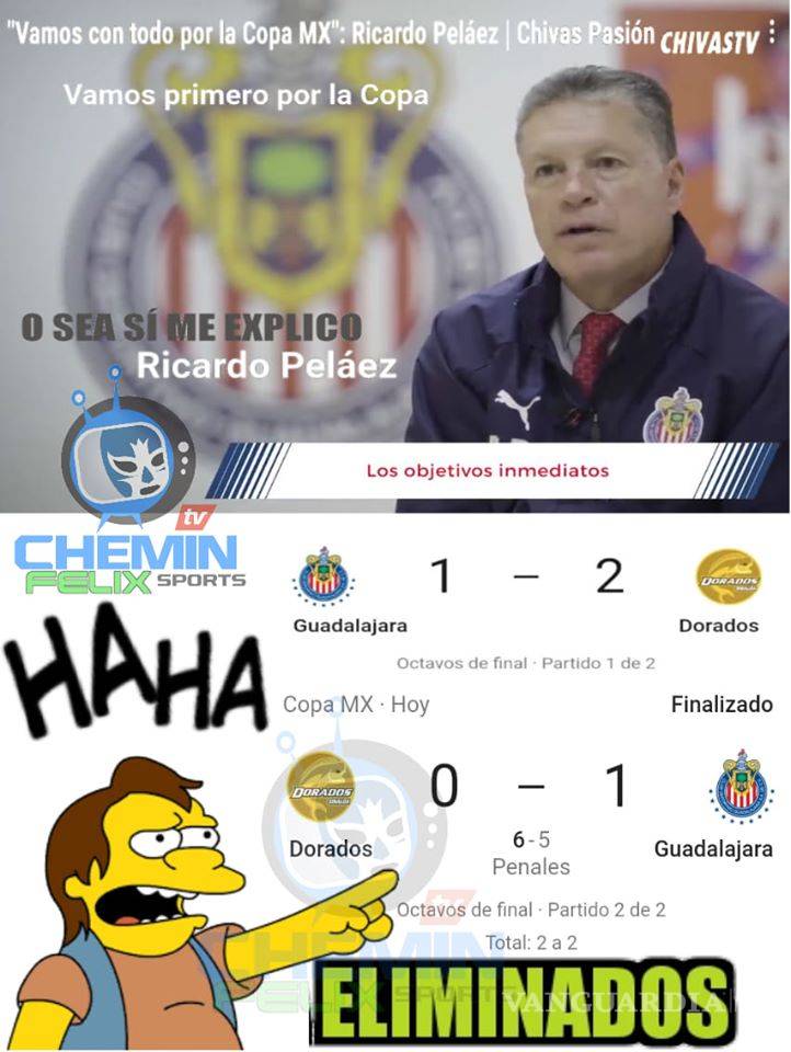 $!Los memes de la eliminación de las Chivas de la Copa MX