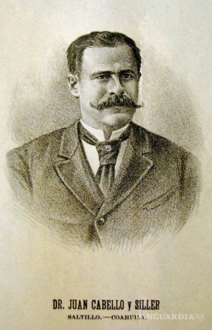 $!Retrato del doctor Cabello Siller en la página 329 del libro “Médicos Notables”, de Lorenzo Pavía, editado en México en 1896.