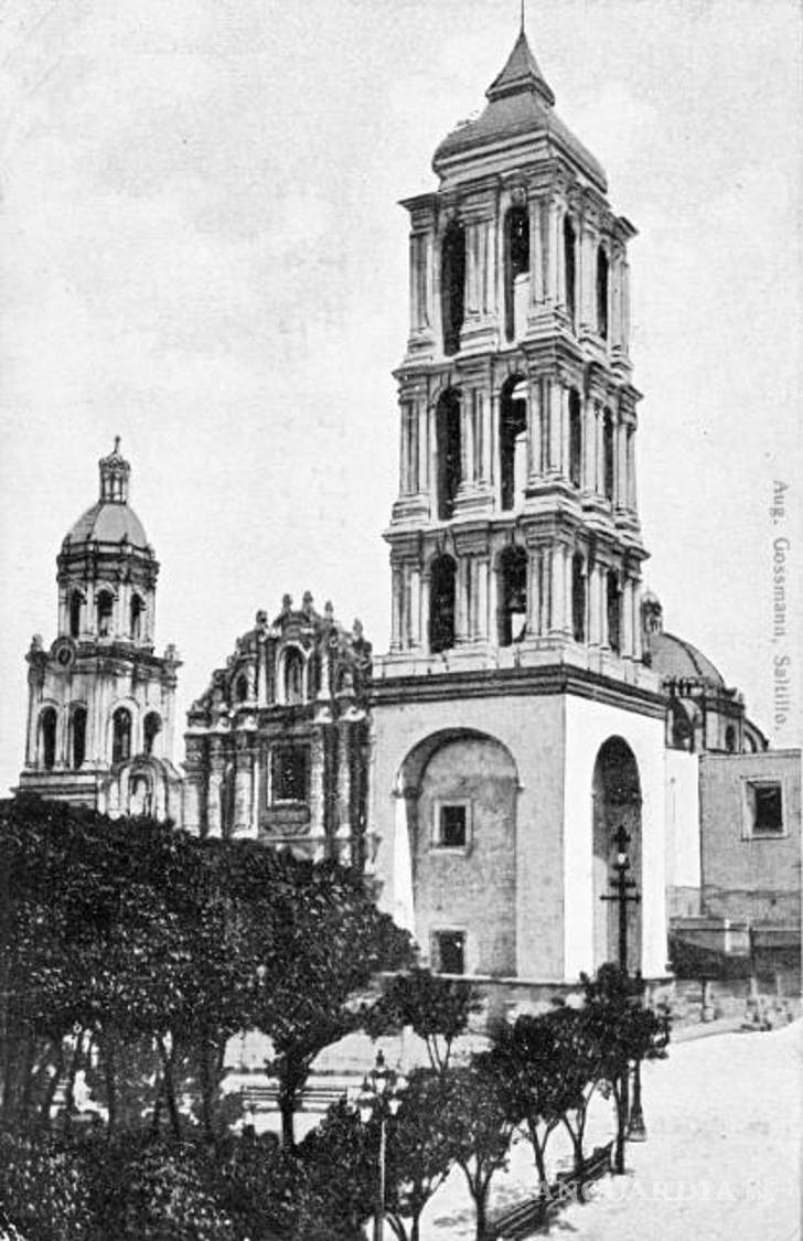 $!Catedral de Santiago. Saltillo, Coahuila. Circa 1905.