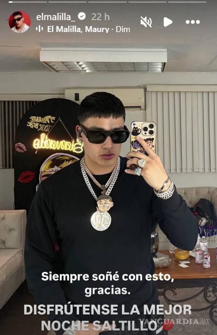 $!Entre luces, besos y reguetón: Saltillo tuvo una cita con ‘El Mali’