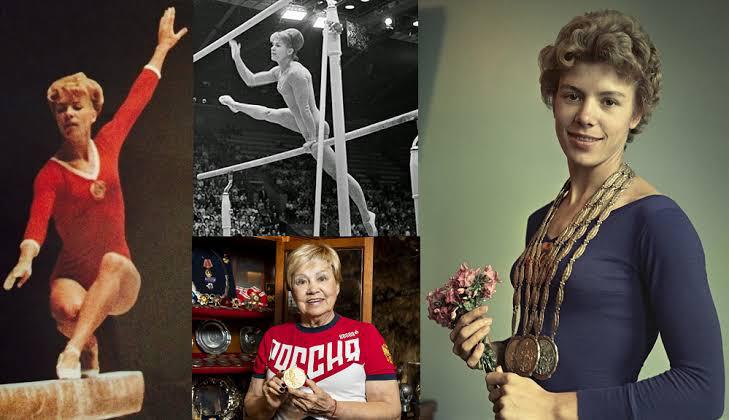 $!Soviética que cautivó con su gracia y 18 medallas olímpicas, Latynina es una leyenda en la gimnasia.