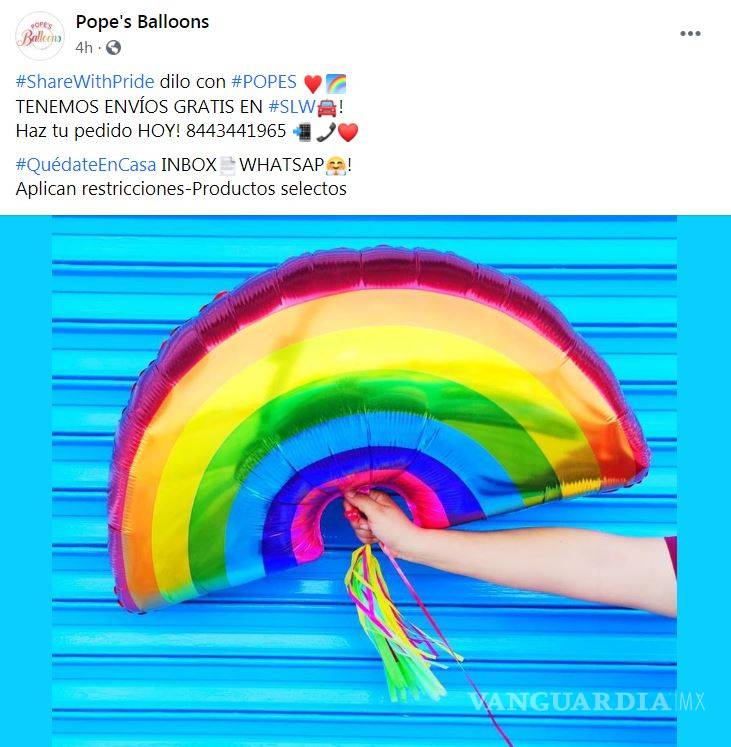 $!Mensaje de solidaridad: conmemora panadería en Saltillo el mes del orgullo LGBTI+ horneando conchas de colores