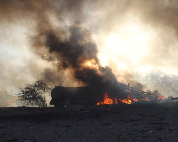 El incendio generó la movilización de los cuerpos de seguridad.