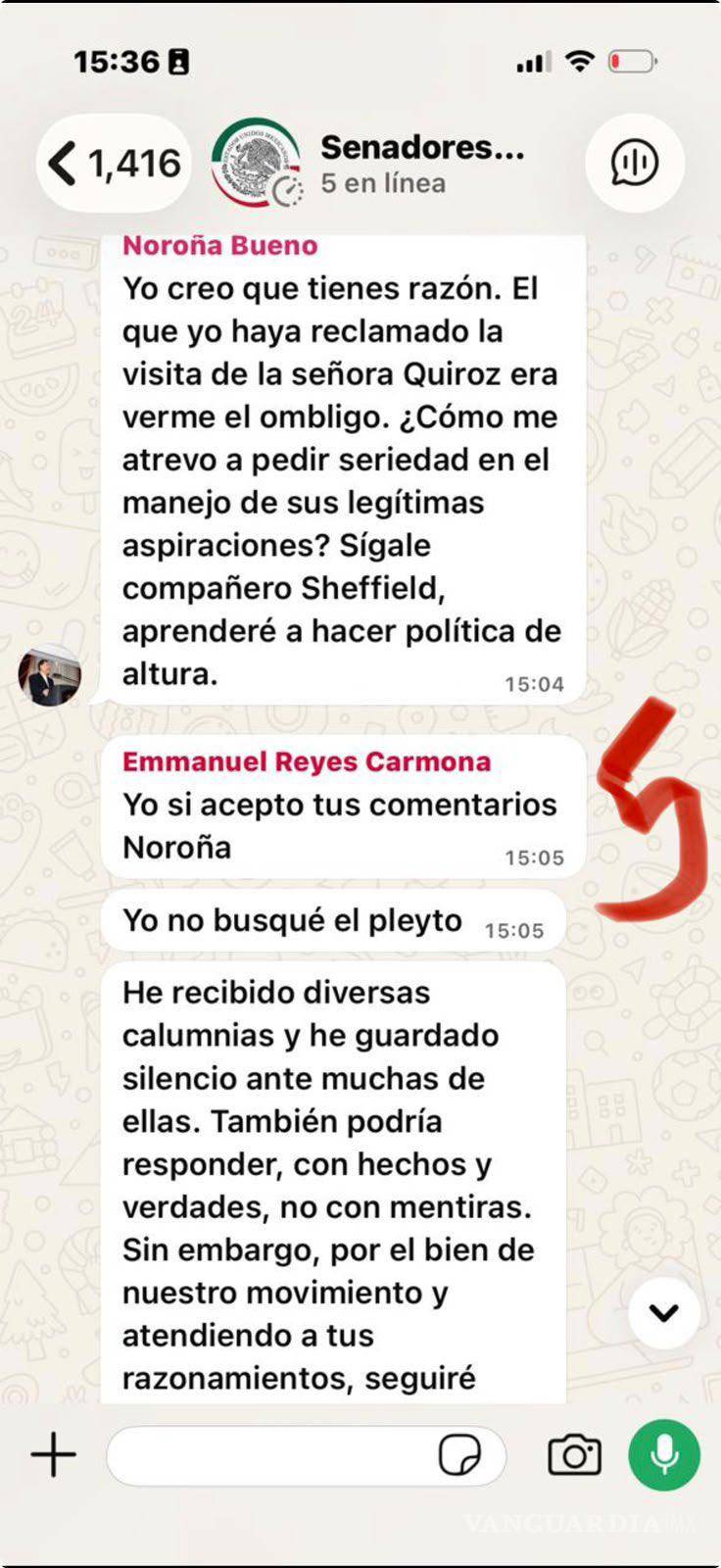 $!Filtran mensajes de Sheffield y Reyes Carmona disputándose candidatura de Morena en León