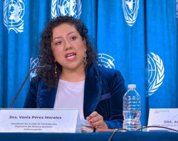 Vania Pérez, activista anticorrupción