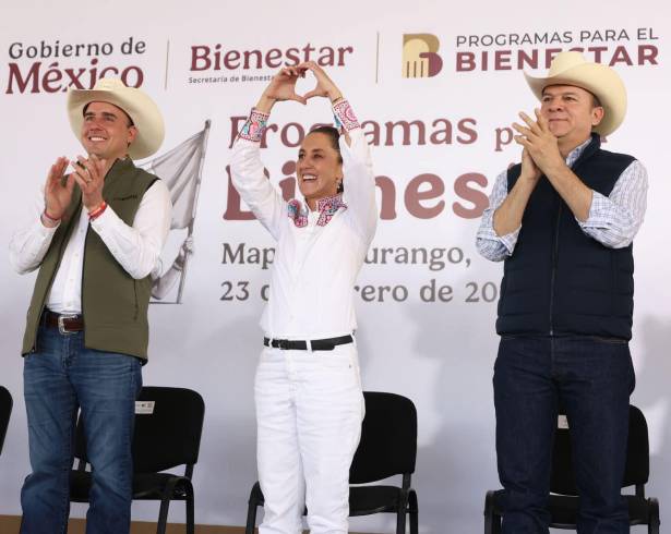 El gobernador Manolo Jiménez fue invitado a la gira de la presidenta Claudia Sheinbaum por la zona de La Laguna en Durango.