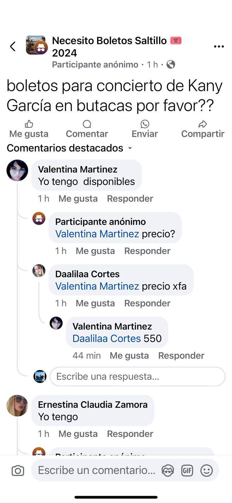 $!Venden hasta en 550 pesos boletos gratuitos para concierto de Kany García en Saltillo