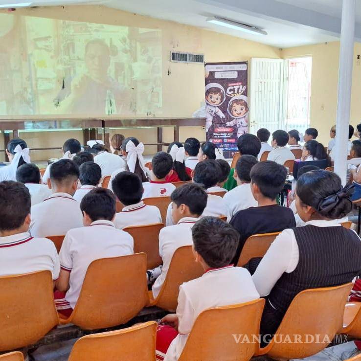 $!Estudiantes de primaria participaron en la jornada “Alimentación para los Astronautas”, donde conocieron cómo se preparan los alimentos para las misiones espaciales.