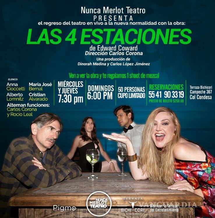 $!Anna Ciocchetti da el banderazo al teatro presencial en CDMX