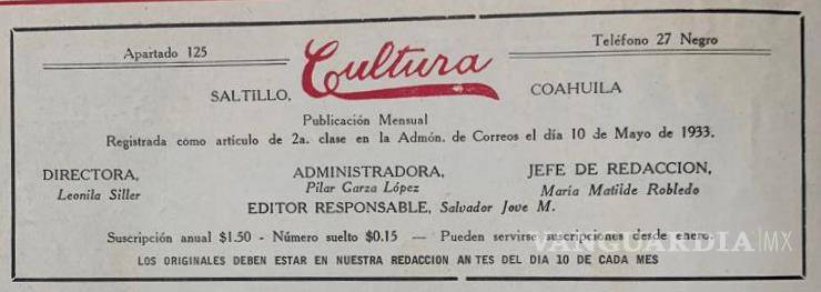 $!Leonila Siller, Pilar Corral y María Matilde Robledo marcaron un precedente en el periodismo cultural de Coahuila.