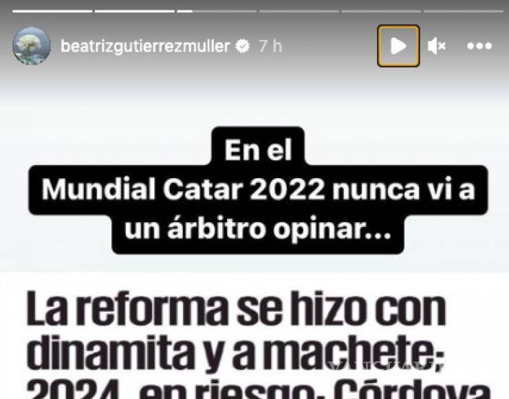 $!Se lanza Gutiérrez Müller contra Lorenzo Córdova: ‘nunca vi a un árbitro opinar en el Mundial’