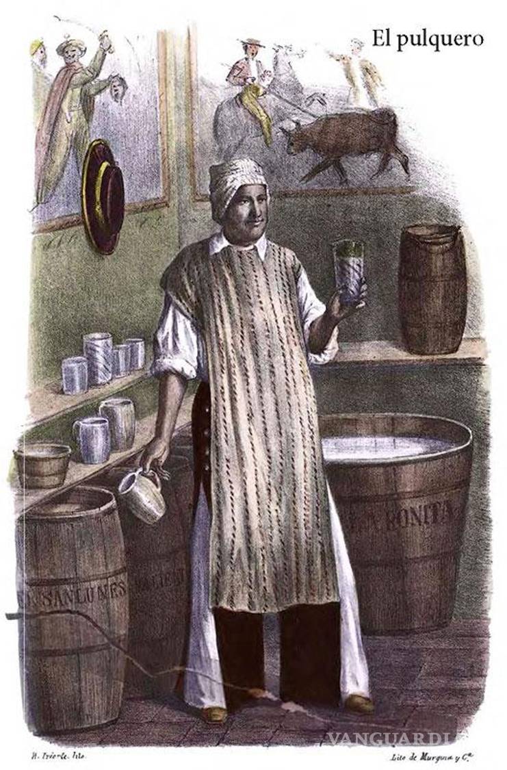 $!Los vendedores de pulque eran parte de la vida comercial y gastronómica de la antigua Feria del Saltillo.