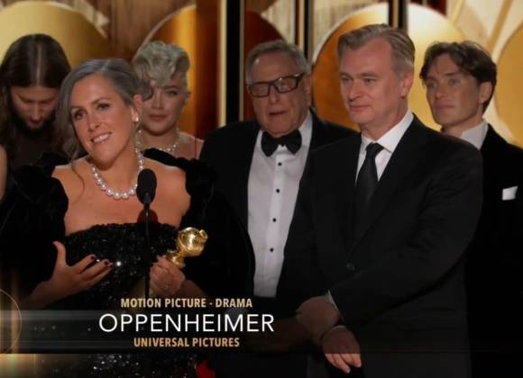 And the Best Movie of the Year is…!  ‘Oppenheimer’ wins at the 2024 Golden Globes