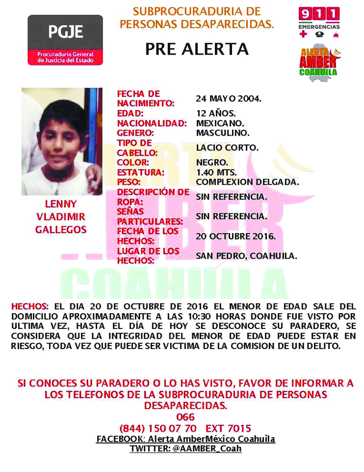 $!Desaparecen dos menores en Coahuila