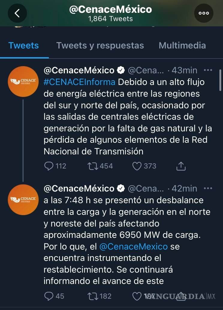 $!Coahuila: Reportan fallas de luz, internet y líneas telefónicas en Saltillo, Monclova y Piedras Negras