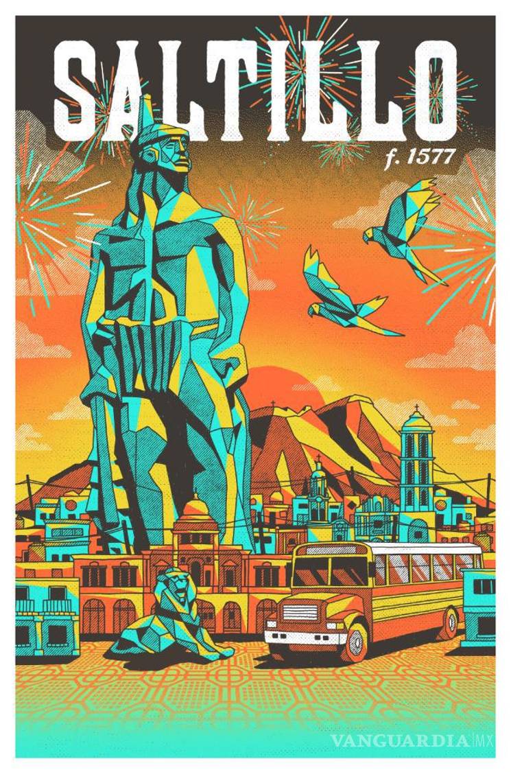 $!Así fue el primer poster del aniversario de Saltillo.
