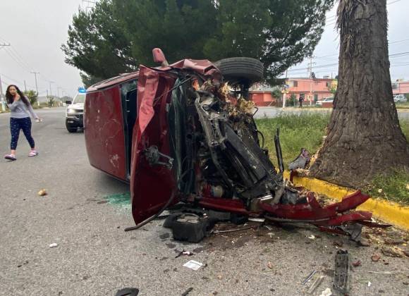 'Amanecer' collided with a palm tree and capsized, south of Saltillo