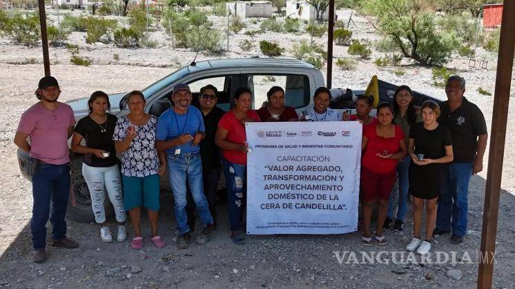 $!Capacita la Narro a productores de cera de candelilla en el semidesierto coahuilense
