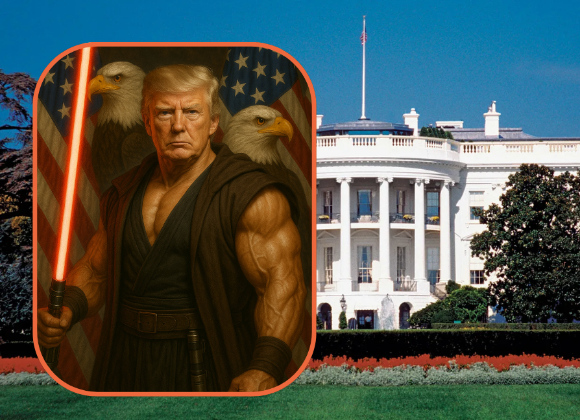 ¡Darth Trump se une al “lado oscuro de la Fuerza”!; celebran a Star Wars en la Casa Blanca