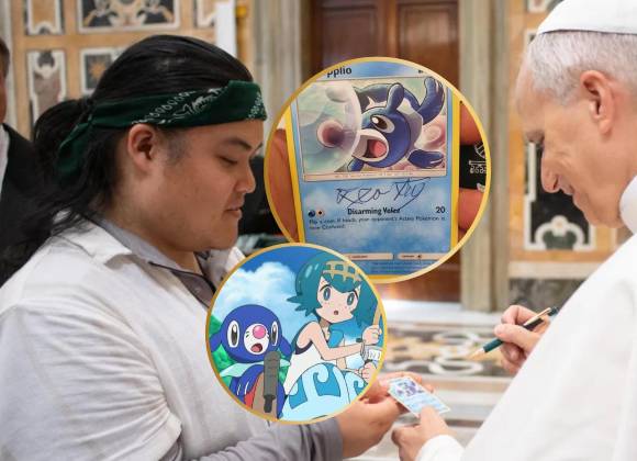 ¿Es líder de gimnasio? Bendice el Papa León XIV carta de Pokémon