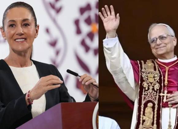 Claudia Sheinbaum celebra elección del Papa León XIV y planea invitarlo a México