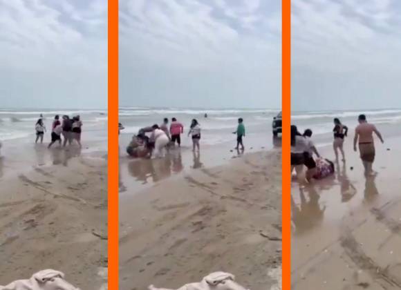 Semana Santa: Pelea de turistas en playa de Acapulco se vuelve viral en redes sociales (video)