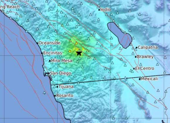 Sismo de magnitud preliminar 5.2 en San Diego, California se percibe en Tijuana, Baja California