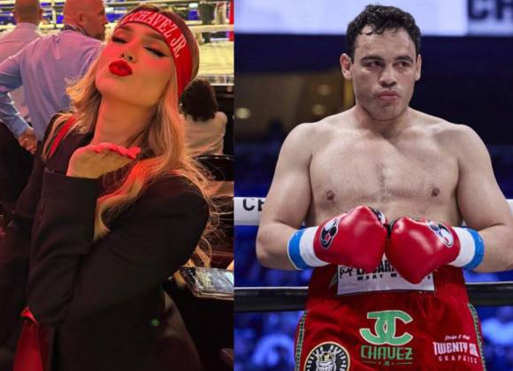 Demuestra nieta de ‘el Chapo’ Guzmán su apoyo para Julio César Chávez Jr. tras su detención