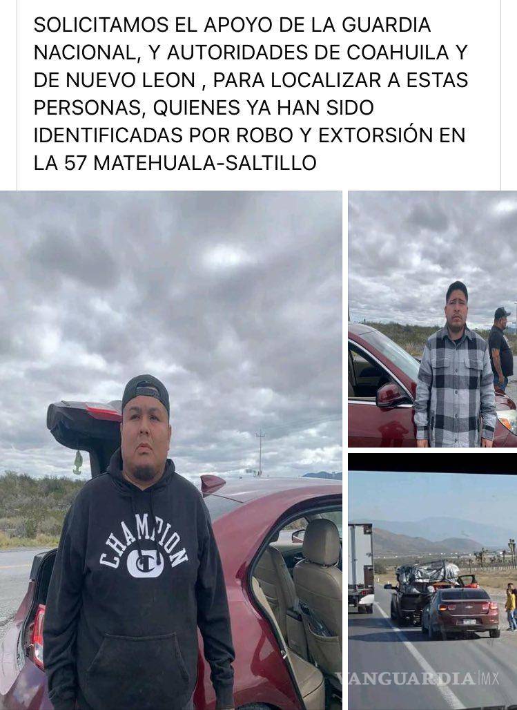 $!Denuncian en redes sociales a presunto ‘montachoques’ en la carretera Saltillo-Monterrey.
