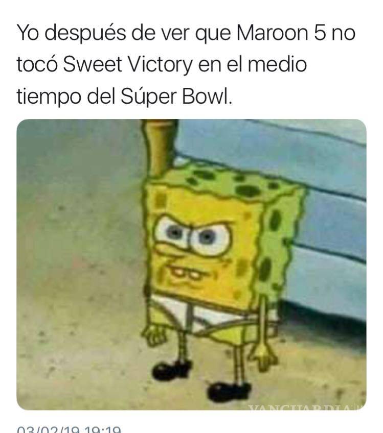 $!Ni 5 segundos duró Bob Esponja en el Súper Bowl... pero los memes no pararán