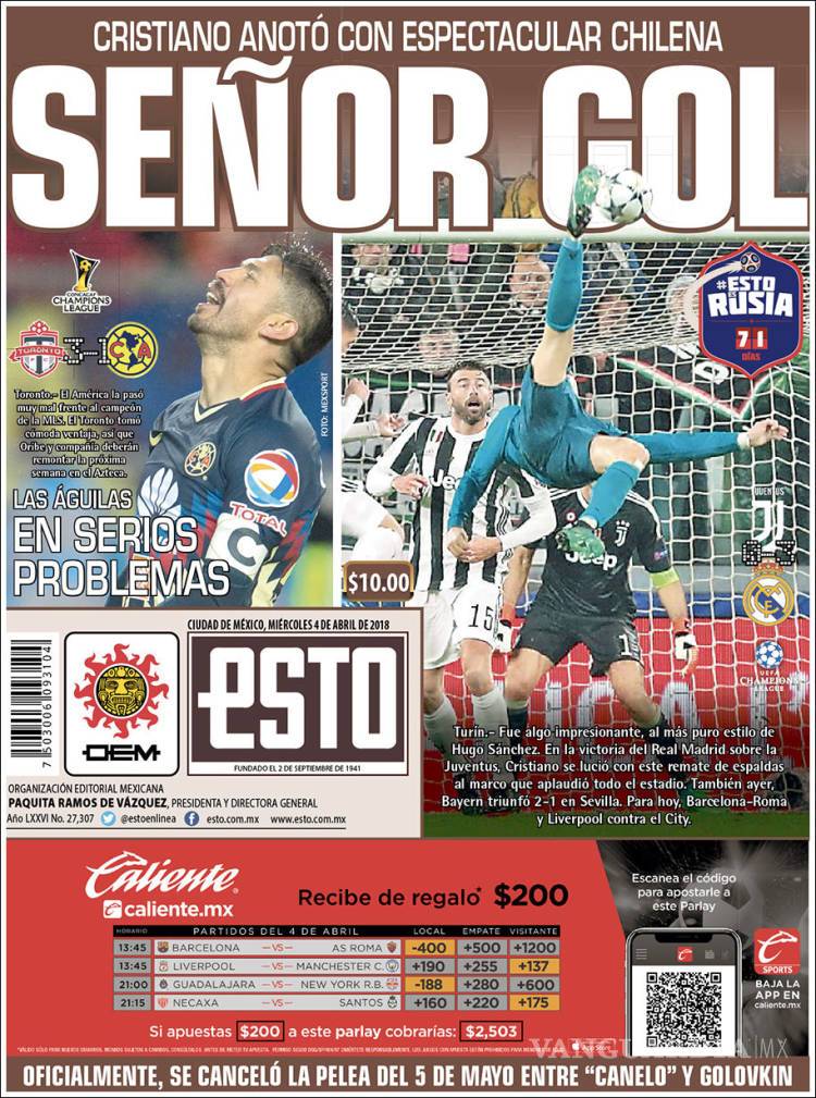 $!Cristiano Ronaldo acaparó las portadas del mundo