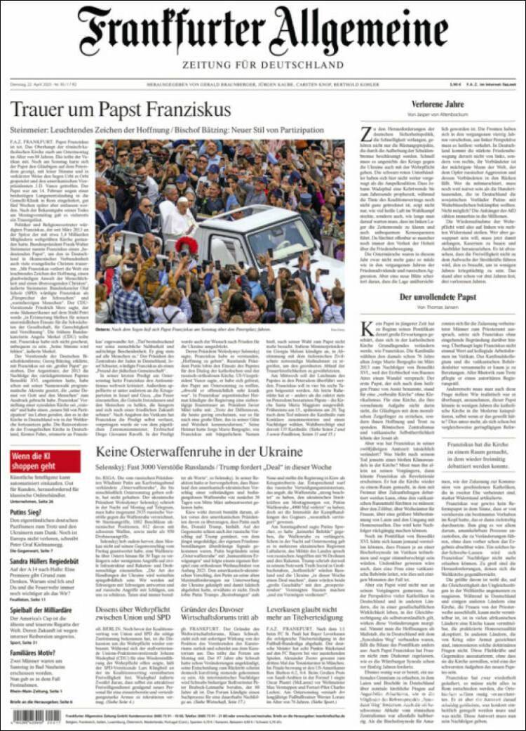 $!Así reflejaron medios internacionales en sus portadas la muerte del Papa Francisco