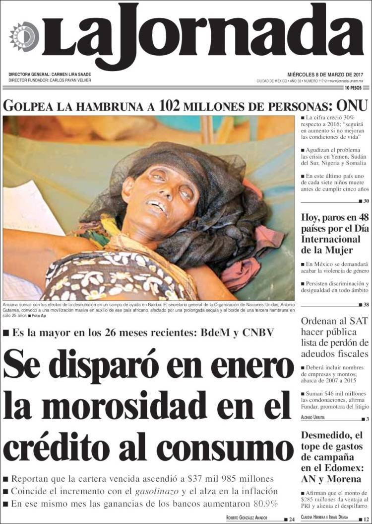 $!Titulares Prensa Nacional 08/03/2017