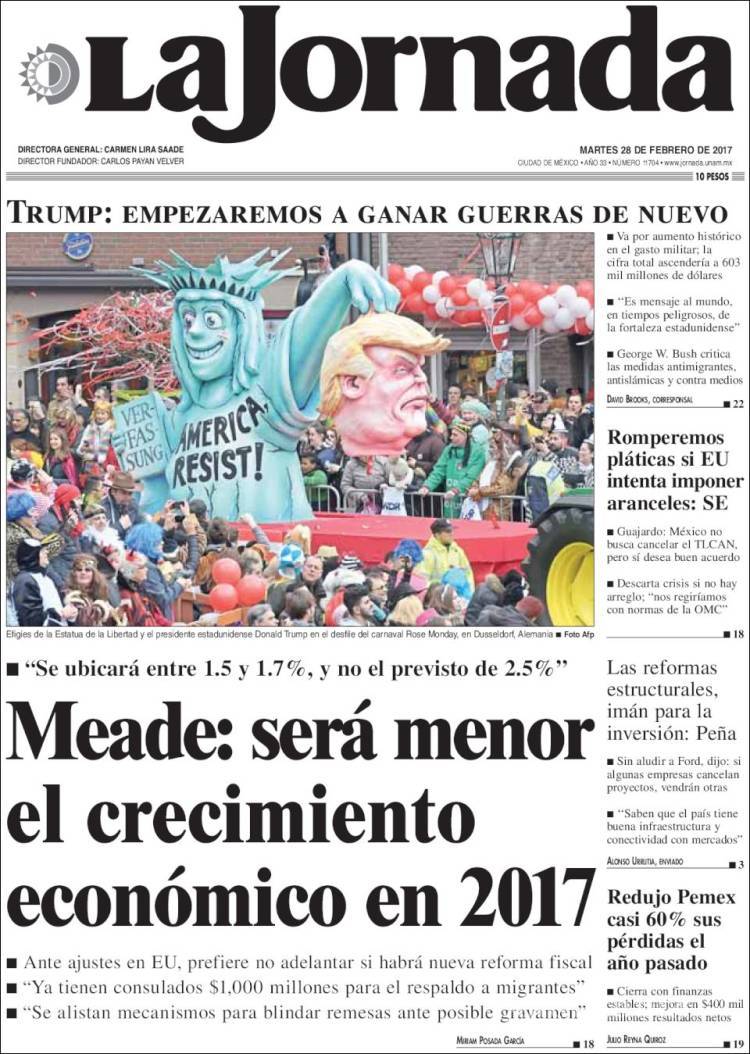 $!Titulares Prensa Nacional 28/02/2017