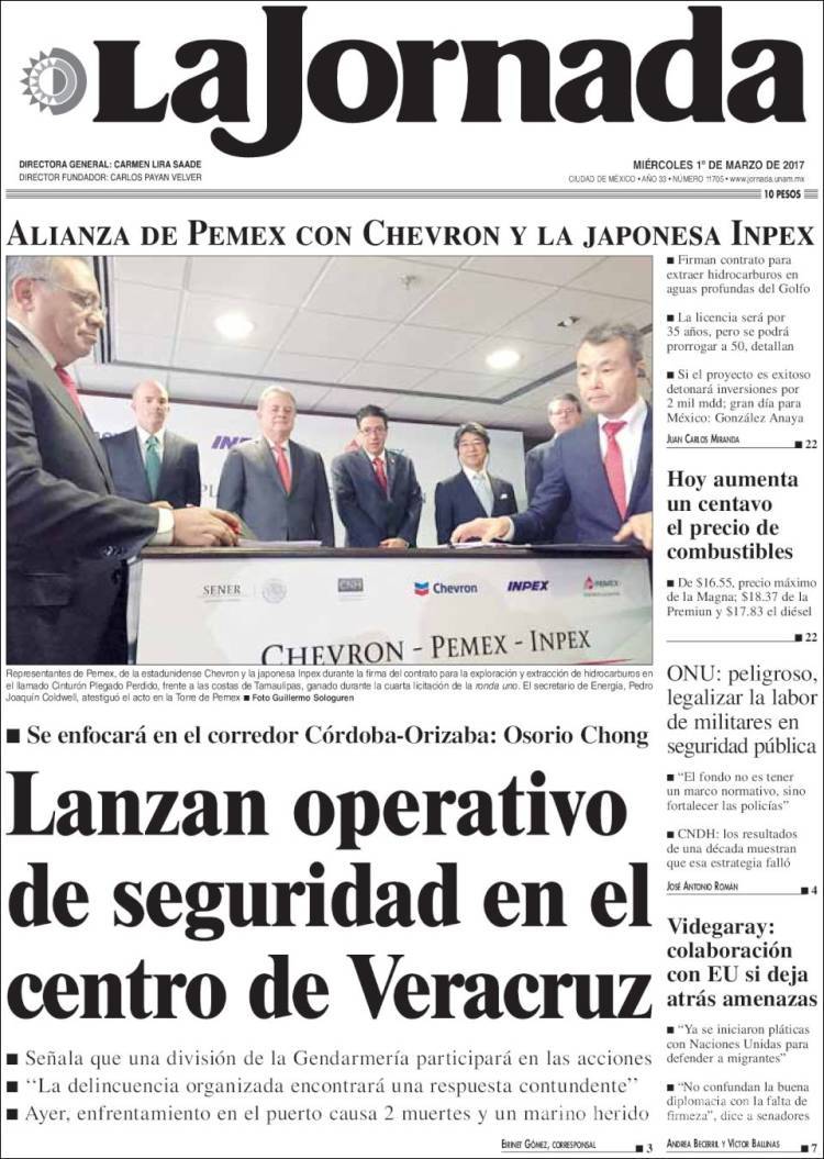 $!Titulares Prensa Nacional 01/03/2017