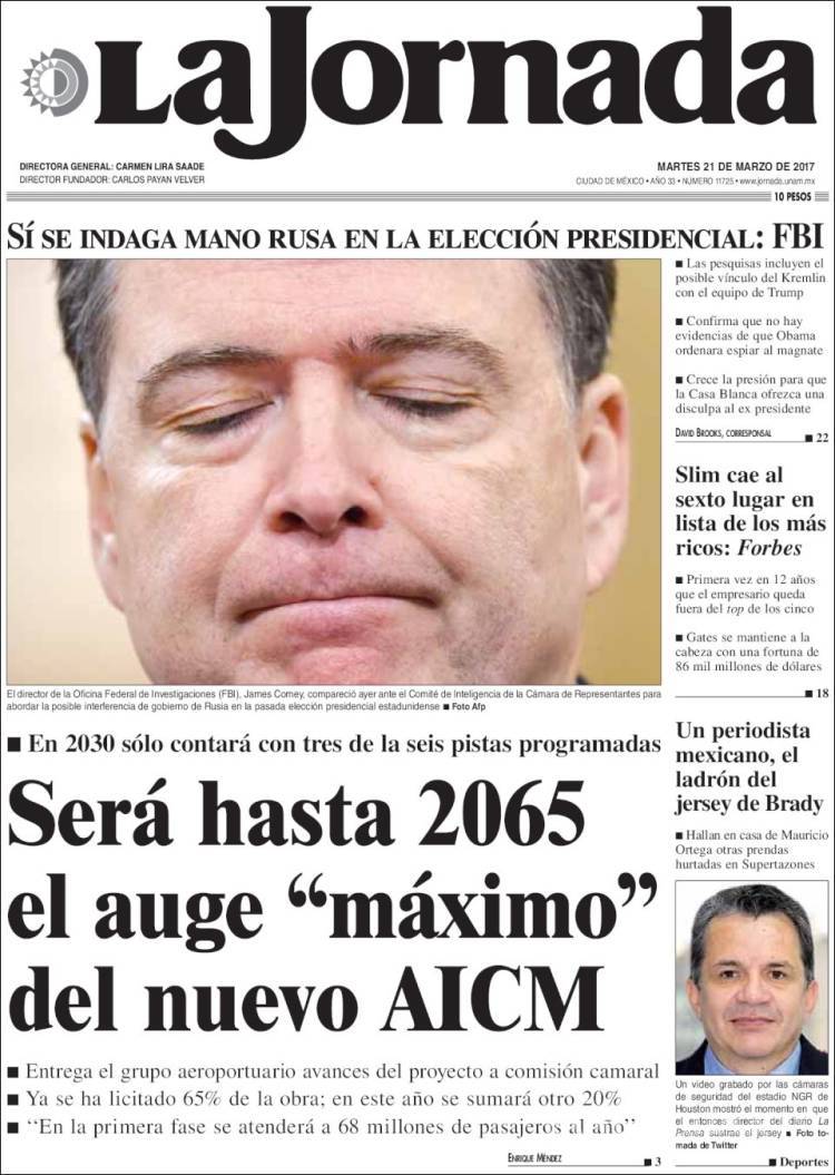 $!Titulares Prensa Nacional 21/03/2017