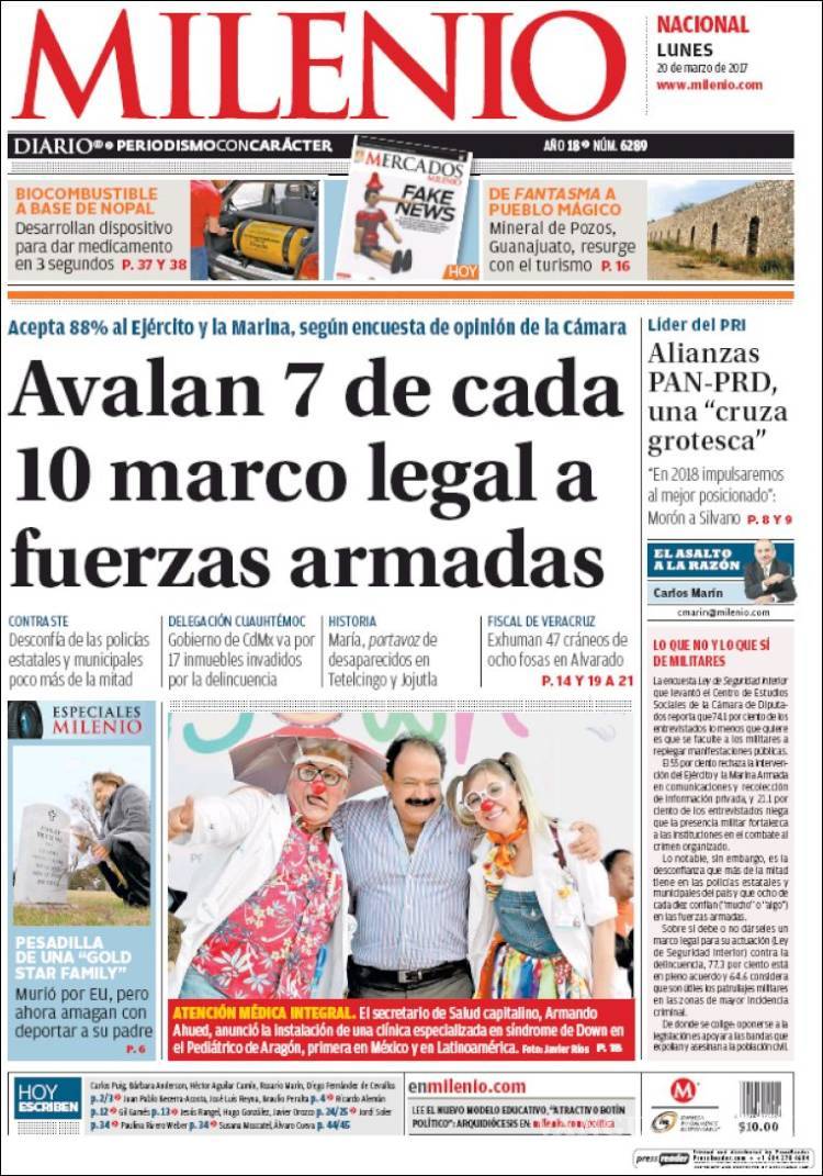 $!Titulares Prensa Nacional 20/03/2017