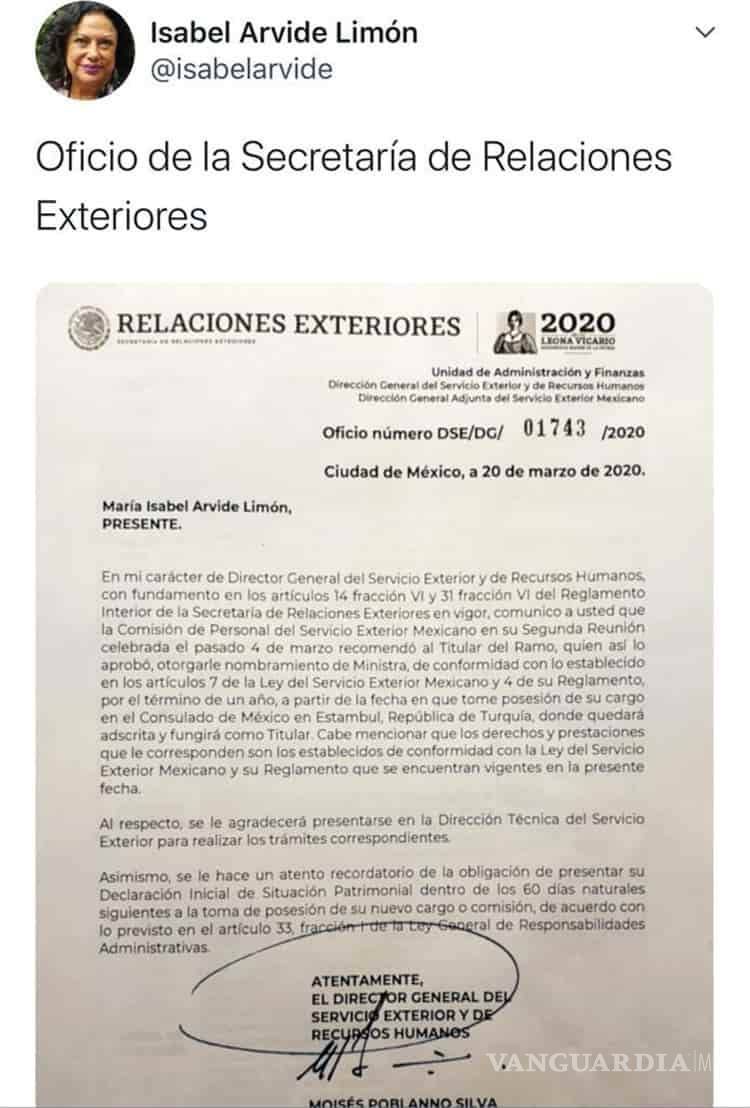 $!Isabel Arvide presume consulado y la critican, AMLO la defiende