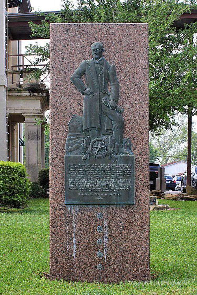 $!Monumento que recuerda al empresario y político Felipe Enrique Neri en tierras texanas.