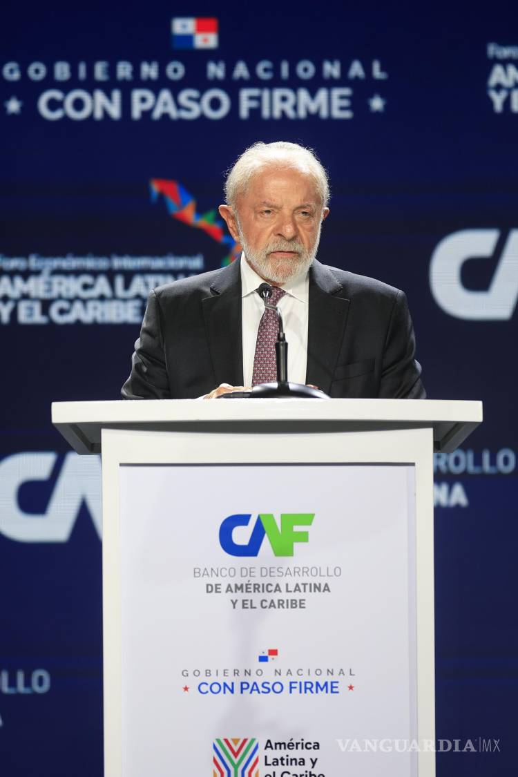 $!El presidente de Brasil, Luiz Inácio Lula da Silva, habla durante el Foro Económico Internacional América Latina y el Caribe 2026, en Ciudad de Panamá.