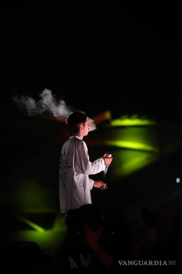 $!Nata interpretó otra vez sólo a su público saltillense el ‘Cuerno Azulado’.