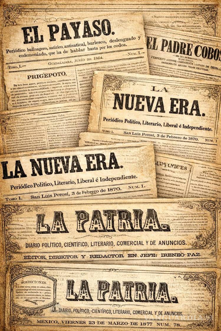 $!Muestra de los mordaces periódicos dirigidos por Irineoa Paz Flores